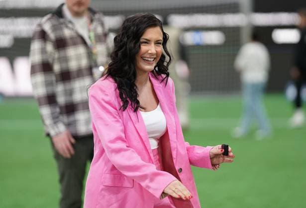 Presenter Laura Hofmann 11 03 2024, Football, Baller League, GER, Cologne, Motorworld World Cologne Copyright: HMBxMedia xMarcoxBader