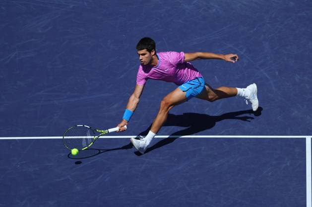 Carlos Alcaraz (Spa) TENNIS : Indian Wells 2024 - 12 03 2024 AntoineCouvercelle Panoramic 