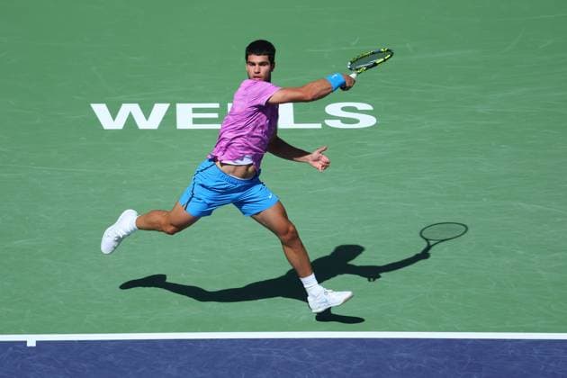 Carlos Alcaraz (Spa) TENNIS : Indian Wells 2024 - 12 03 2024 AntoineCouvercelle Panoramic 