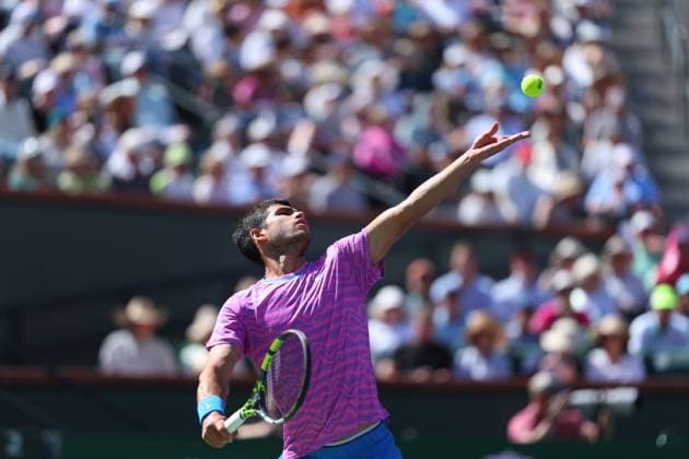 Carlos Alcaraz (Spa) TENNIS : Indian Wells 2024 - 12 03 2024 AntoineCouvercelle Panoramic 