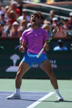 Carlos Alcaraz (Spa) TENNIS : Indian Wells 2024 - 12 03 2024 AntoineCouvercelle Panoramic 