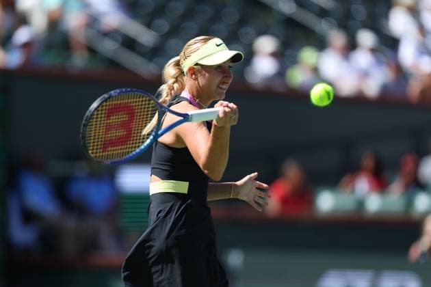 Anastasia Potapova (Rus) TENNIS : Indian Wells 2024 - 12 03 2024 AntoineCouvercelle Panoramic 