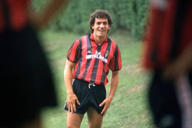 RECORD DATE NOT STATED ROBERTO DONADONI, Milan, Serie A 1989-90, Allenamento, Training SERIE A 1989-90 MILAN