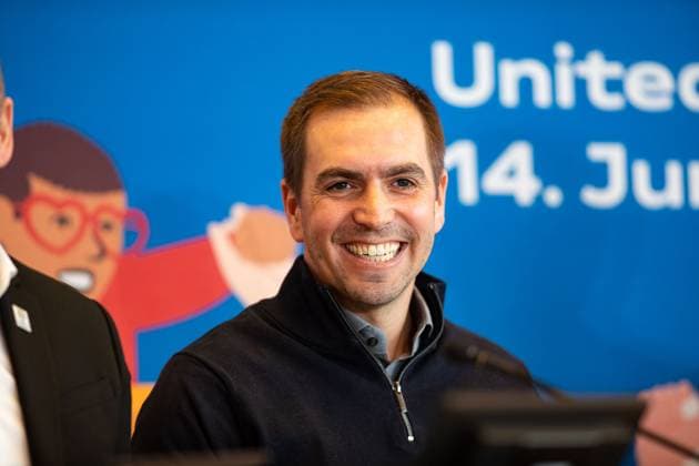 UEFA Trophy Tour Eurofestival 2024 Podium talk in Stuttgart 13 03 2024 Philipp Lahm Tournament Director UEFA Euro24 UEFA Trophy Tour Eurofestival 2024 Podium talk in Stuttgart 13 03 2024 Stuttgart Copyright: xEibner-Pressefoto RogerxBuerkex EP RBE