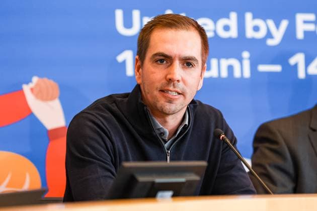 UEFA Trophy Tour Eurofestival 2024 Podium talk in Stuttgart 13 03 2024 Philipp Lahm UEFA Trophy Tour Eurofestival 2024 Podium talk in Stuttgart 13 03 2024 Stuttgart Copyright: xEibner-Pressefoto RogerxBuerkex EP RBE