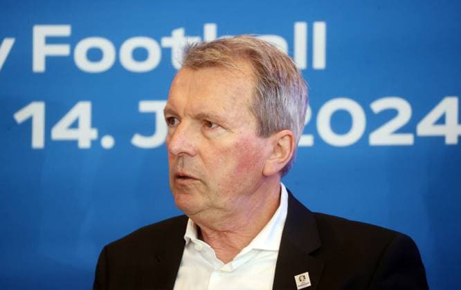 13 03 24 PK UEFA Euro 2024 Stuttgart Germany, Stuttgart, 13 03 2024, Football, Press conference UEFA Euro 2024 Andreas Kroll in Stuttgart
