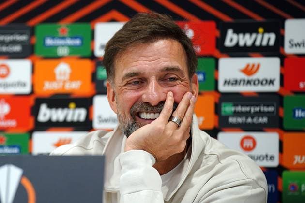 Football, EL, Liverpool FC Press conference