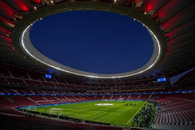 Sport Bilder des Tages Madrid, Spain, March 13th 2024: General view inside the stadium prior to the UEFA Champions League football match between Atletico Madrid and Inter at Civitas Metropolitano in Madrid, Spain. (Daniela Porcelli SPP)  Copyright: xDanielaxPorcellix xSPPx spp-en-DaPoSp-20240313-DP306539