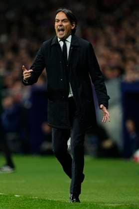 Atletico Madrid v FC Internazionale: Round of 16 Second Leg - UEFA Champions League 2023 24 Simone Inzaghi head coach of Inter during the UEFA Champions League 2023 24 round of 16 second leg match between FC Barcelona, Barca and SSC Napoli at Estadi Olimpic Lluis Companys on March 12, 2024 in Barcelona, Spain. Madrid Spain  Copyright: xJosexBretonx originalFilename:breton-atletico240313_np3cW.jpg