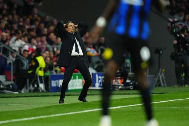 Inter Milan head coach Simone Inzaghi Atletico de Madrid v Inter Milan. UEFA Champions League match. Round of 16.. Football, Civitas Metropolitano Stadium, Barcelona, Spain - 13 March 2024 Editorial use only  Copyright: xBaguxBlanco PRESSINPHOTO Shutterstockx 14388164j