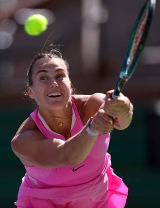 Sport Bilder des Tages Aryna Sabalenka of Belarus in action BNP Paribas Open, Tennis, Day 8, Indian Wells Tennis Garden, California, USA - 13 Mar 2024  Copyright: xEllaxLing Shutterstockx 14386171m