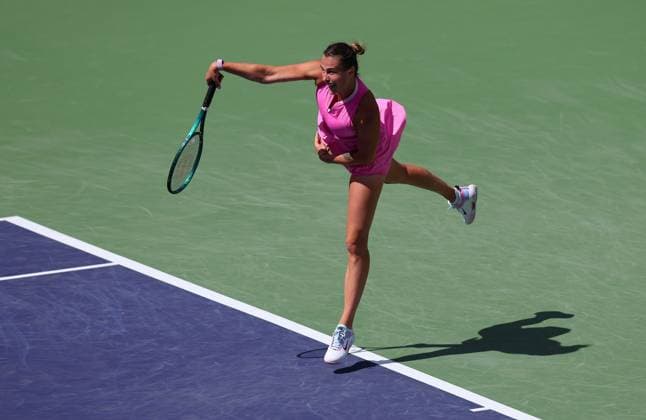Aryna Sabalenka of Belarus in action BNP Paribas Open, Tennis, Day 8, Indian Wells Tennis Garden, California, USA - 13 Mar 2024  Copyright: xEllaxLing Shutterstockx 14386171f