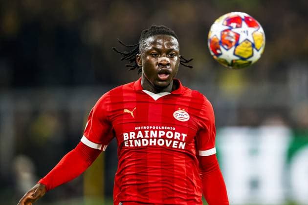 DORTMUND - Johan Bakayoko of PSV Eindhoven during the UEFA Champions League last 16 match between Borussia Dortmund and PSV Eindhoven at Signal Iduna Park on March 13, 2024 in Dortmund, Germany. ANP MAURICE VAN STEEN UEFA Champions League 2023 24 2023 2024 xVIxANPxSportx xxANPxIVx 493630768 originalFilename: 493630768.jpg