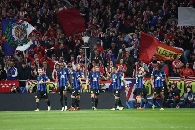 March 13, 2024, Madrid, Madrid, SPAGNA: 03 13 2024 Madrid, second leg of the 2023 24 Champions League round of 16, football match between CF Atletico Madrid vs FC Internazionale Milano at the Civita Metropolitano stadium in Madrid.In picture: Federico Dimarco of FC Internazionale Madrid SPAGNA - ZUMAs236 20240313_aap_s236_043 Copyright: xFabioxSassox