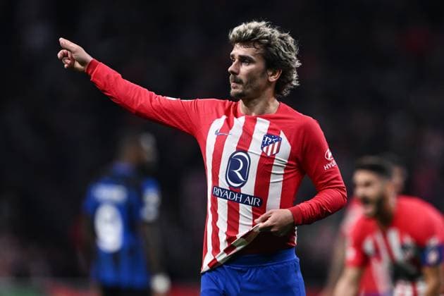 Mg Madrid (Spagna) 13 03 2024 - Champions League Atletico Madrid-Inter foto Matteo Gribaudi Image nella foto: Antoine Griezmann 