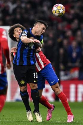 Mg Madrid (Spagna) 13 03 2024 - Champions League Atletico Madrid-Inter foto Matteo Gribaudi Image nella foto: Lautaro Martinez-Alez Witsel 