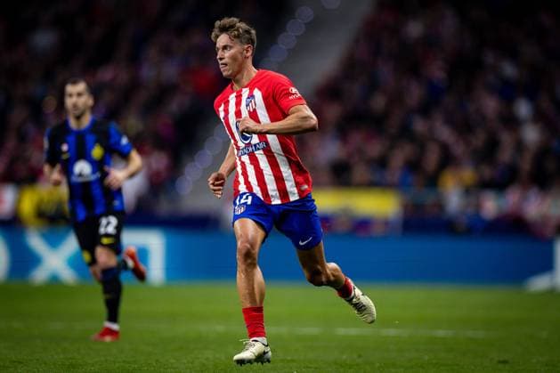 Marcos Llorente of Atletico de Madrid looks on during the UEFA Champions League 2023 24 round of 16 second leg match between Atletico de Madrid and FC Internazionale at Civitas Metropolitano on March 13, 2024 in Madrid, Spain. (Photo by: LGM) FOOTBALL : Atletico de Madrid vs FC Internazionale - UEFA Ligue des Champions - 13 03 2024 LGM Panoramic 