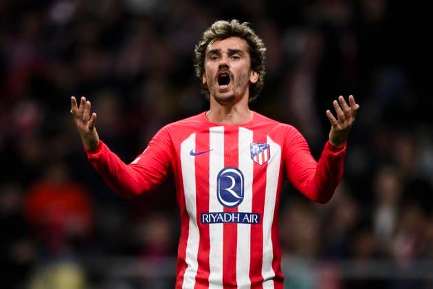 Club Atletico de Madrid v FC Internazionale - UEFA Champions League Antoine Griezmann of Club Atletico de Madrid reacts during the UEFA Champions League round of 16 second leg football match between Club Atletico de Madrid and FC Internazionale. Madrid Spain Copyright: xNicolòxCampox