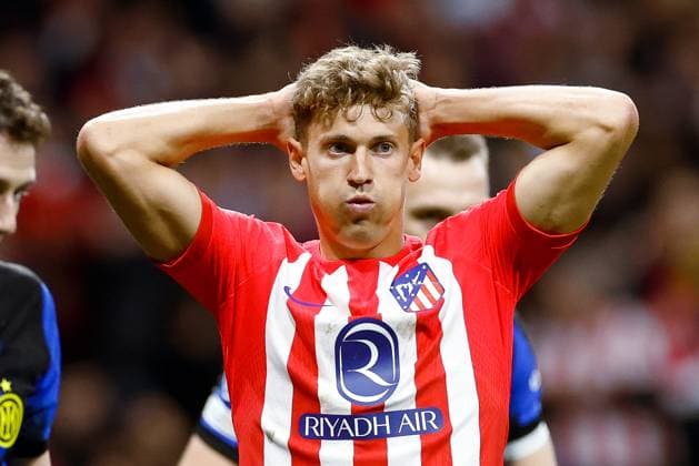 Sport Bilder des Tages Marcos Llorente (Atletico de Madrid) looks dejected, UEFA Champions League 2023 2024 - Round of 16 second leg, Atletico Madrid vs FC Internazionale, CIvitas Metropolitano Stadium, March 13, 2024, Madrid, Spain.