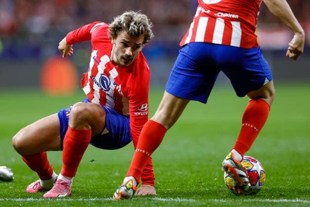 Antoine Griezmann (Atletico de Madrid) looks on, UEFA Champions League 2023 2024 - Round of 16 second leg, Atletico Madrid vs FC Internazionale, CIvitas Metropolitano Stadium, March 13, 2024, Madrid, Spain.