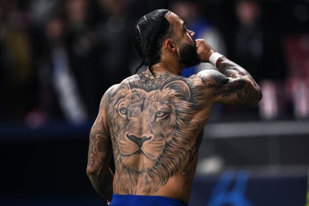 Mg Madrid (Spagna) 13 03 2024 - Champions League Atletico Madrid-Inter foto Matteo Gribaudi Image nella foto: Memphis Depay 