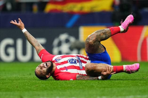 ESP: Atletico de Madrid v Inter Milan. UEFA Champions League match. Round of 16. Memphis Depay of Atletico de Madrid during the UEFA Champions League match, Round of 16, second leg, between Atletico de Madrid and Inter Milan played at Civitas Metropolitano Stadium on March 13, 2024 in Madrid Spain. kpng Copyright: xBaguxBlancox xPRESSINPHOTOx PS_240313_1775
