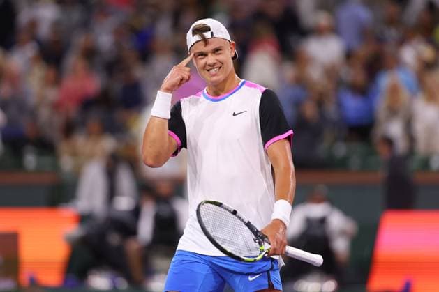Holger Rune (Den) TENNIS : Indian Wells 2024 - 13 03 2024 AntoineCouvercelle Panoramic 