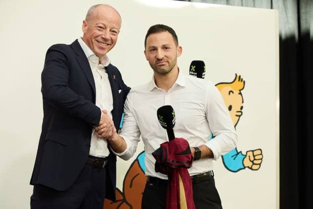 PC Tedesco Domenico head coach of Belgium LOUVAIN-LA-NEUVE, BELGIUM - MARCH 14 : Tedesco Domenico head coach of Belgium during a press conference, PK, Pressekonferenz about new red devils shirts on March 14, 2024 in Louvain-La-Neuve, Belgium, 14 03 2024 Louvain-La-Neuve Belgium  Copyright: xVincentxDuternex