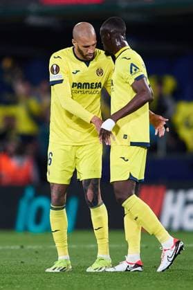 Etienne Capoue of Villarreal CF celebrates his goal during the UEFA Europa League 2023 24 round of 16 second leg match between Villarreal CF and Olympique Marseille at Estadio de la Ceramica on March 14, 2024 in Villarreal, Spain. FOOTBALL : Villarreal vs Olympique de Marseille - UEFA Ligue Europa - 1 8 Huitiemes - 14 03 2024 LGM Panoramic 