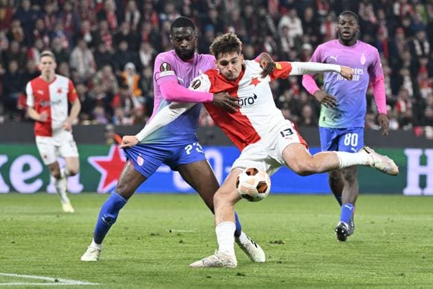 Football, EL, Slavia Prague - AC Milan
