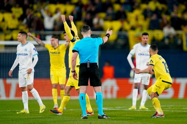 ESP: Villarreal CF and Olympique Marseille. UEFA Champions League match. Round of 16. Villarreal CF players celebrating the Alexander Sorloth™s goal during the UEFA Europa League match, Round of 16, second leg, between Villarreal CF and Olympique Marseille played at La Ceramica Stadium on March 14, 2024 in Villarreal, Spain. kpng Copyright: xSergioxRuizx xPRESSINPHOTOx PS_240314_565