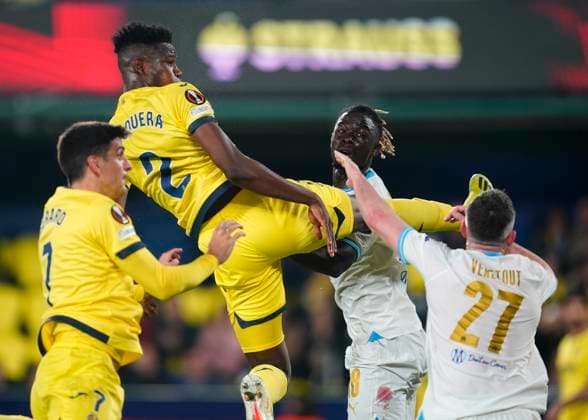 ESP: Villarreal CF and Olympique Marseille. UEFA Champions League match. Round of 16. Yerson Mosquera of Villarreal CF during the UEFA Europa League match, Round of 16, second leg, between Villarreal CF and Olympique Marseille played at La Ceramica Stadium on March 14, 2024 in Villarreal, Spain. kpng Copyright: xSergioxRuizx xPRESSINPHOTOx PS_240314_634