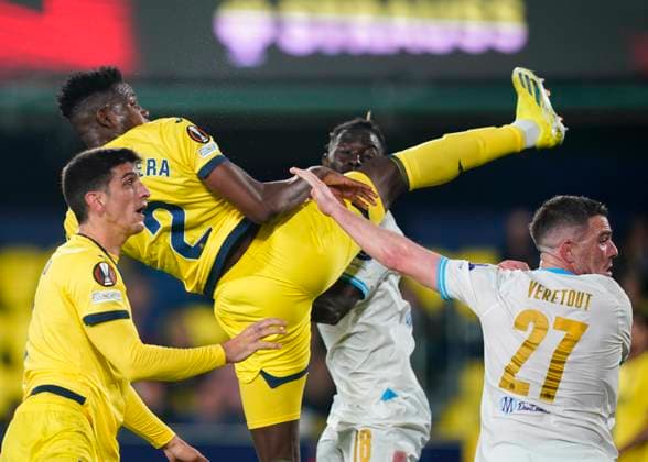 ESP: Villarreal CF and Olympique Marseille. UEFA Champions League match. Round of 16. Yerson Mosquera of Villarreal CF during the UEFA Europa League match, Round of 16, second leg, between Villarreal CF and Olympique Marseille played at La Ceramica Stadium on March 14, 2024 in Villarreal, Spain. kpng Copyright: xSergioxRuizx xPRESSINPHOTOx PS_240314_635