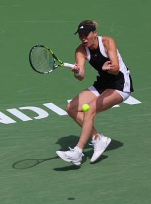 Caroline Wozniacki of Denmark in action BNP Paribas Open, Tennis, Day 9, Indian Wells Tennis Garden, California, USA - 14 Mar 2024  Copyright: xEllaxLing Shutterstockx 14386185bl