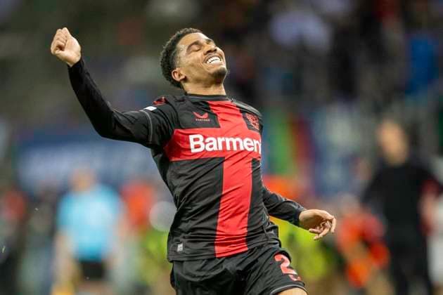 Amine Adli Bayer 04 Leverkusen, 21 cant finish the cross and thanks anyway Football UEFA Europa League, Season 2023 2024, Round of 16, Second leg, Bayer 04 Leverkusen Qarabag FK on 14 03 2024 at the BayArena in Leverkusen Photo Kirchner Media TH Copyright: xKirchner-Media THx