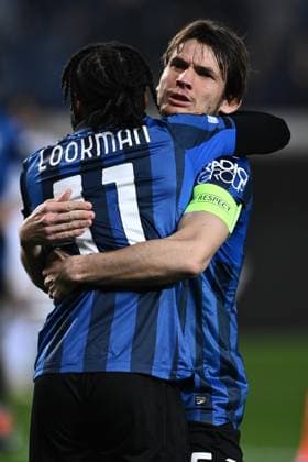 Mg Bergamo 14 03 2024 - Europa League Atalanta-Sporting Lisbona foto Matteo Gribaudi Image nella foto: esultanza gol Ademola Lookman 
