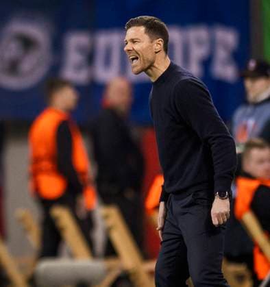 Leverkusen, Germany 14th Mar 2024 Coach Xabi Alonso Leverkusen Bayer Leverkusen Qarabag Agdam 14 03 2024