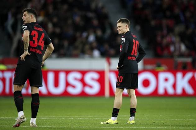LEVERKUSEN - (l-r) Granit ANP Hollandse Hoogte Bart Stoutjesdijk UEFA Europa League 2023 24 2023 2024 xVIxANPxSportx xBartxStoutjesdijkxIVx 493704008 originalFilename: 493704008.jpg