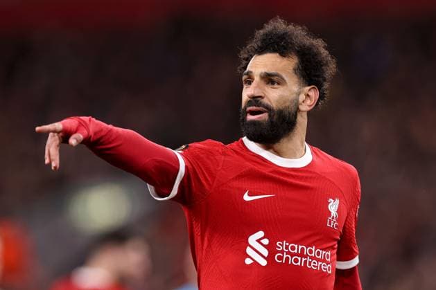 Mohamed Salah of Liverpool Liverpool v Sparta Prague, UEFA Europa League, Round of 16, Second Leg, Football, Anfield, Liverpool, UK - 14 Mar 2024 EDITORIAL USE ONLY No use with unauthorised audio, video, data, fixture lists, club league logos or live services. Online in-match use limited to 120 images, no video emulation. No use in betting, games or single club league player publications.  Copyright: xPaulxCurrie Shutterstockx 14385501cd