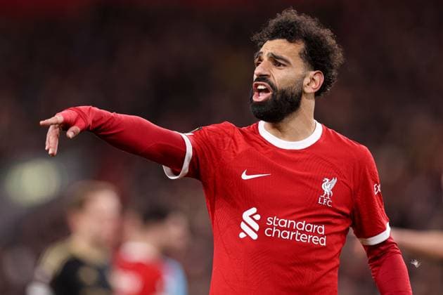 Mohamed Salah of Liverpool Liverpool v Sparta Prague, UEFA Europa League, Round of 16, Second Leg, Football, Anfield, Liverpool, UK - 14 Mar 2024 EDITORIAL USE ONLY No use with unauthorised audio, video, data, fixture lists, club league logos or live services. Online in-match use limited to 120 images, no video emulation. No use in betting, games or single club league player publications.  Copyright: xPaulxCurrie Shutterstockx 14385501cb