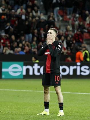 LEVERKUSEN - Florian Wirtz of Bayer 04 Leverkusen is disappointed during the UEFA Europa league round of 16 match between Bayer 04 Leverkusen and FK Qarabag at De Bay Arena on March 14, 2024 in Leverkusen, Germany. ANP Hollandse Hoogte Bart Stoutjesdijk UEFA Europa League 2023 24 2023 2024 xVIxANPxSportx xBartxStoutjesdijkxIVx 493704537 originalFilename: 493704537.jpg