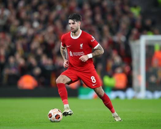 UEFA Europa League Liverpool v Sparta Prague Dominik Szoboszlai of Liverpool in action, during the UEFA Europa League match Liverpool vs Sparta Prague at Anfield, Liverpool, United Kingdom, 14th March 2024 (Photo by Gareth Evans News Images) Liverpool Anfield Merseyside United Kingdom Copyright: xGarethxEvans NewsxImagesx