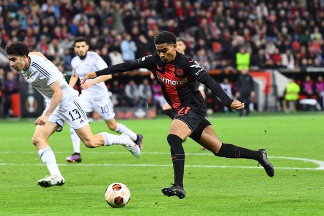 LEVERKUSEN, GERMANY - 14.03.24: The match of match UEFA Europa League Bayer 04 Leverkusen vs Qarabag FK at Bayarena  Copyright: xVITALIIxKLIUIEVx