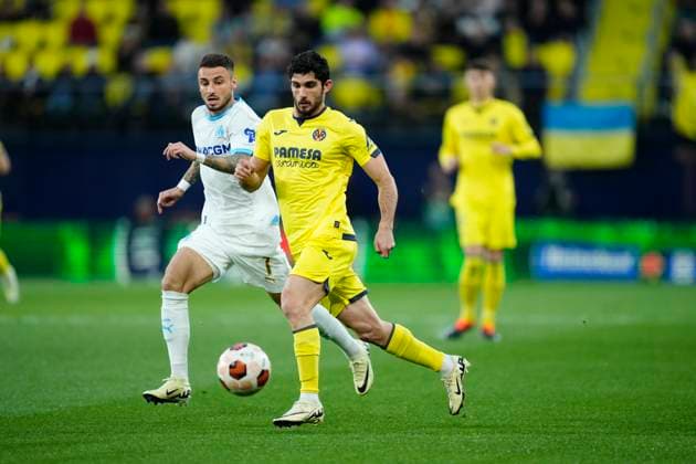 Villarreal CF v Olympique Marseille: Round of 16 Second Leg - UEFA Europa League 2023 24 Gonzalo Guedes left winger of Villarreal and Portugal in action during the UEFA Europa League 2023 24 round of 16 second leg match between Villarreal CF and Olympique Marseille at Estadio de la Ceramica on March 14, 2024 in Villarreal, Spain. Villarreal Castellon Spain  Copyright: xJosexBretonx originalFilename:breton-villarre240314_npUBn.jpg