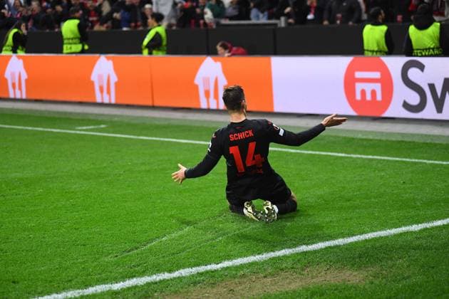LEVERKUSEN, GERMANY - 14.03.24: The match of match UEFA Europa League Bayer 04 Leverkusen vs Qarabag FK at Bayarena  Copyright: xVITALIIxKLIUIEVx