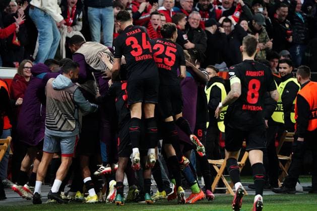 Football, UEFA Europa League 2023 2024, Bayer 04 Leverkusen Qarabag FK, 14 03 2023, Bayarena Leverkusen, Bayer 04 Leverkusen, cheer