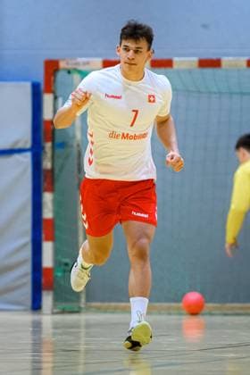 Grossbottwar, Germany Handball Laenderspiel U20 Germany Switzerland Gino Steenaerts Switzerland Grossbottwar Wunnensteinhalle Germany