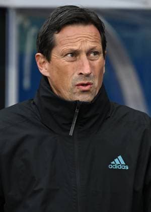 Glasgow, Scotland, 14th March 2024. Roger Schmidt Manager of Benfica during the UEFA Europa League Round of 16 match at Ibrox Stadium, Glasgow. Picture credit should read: Neil Hanna Sportimage EDITORIAL USE ONLY. No use with unauthorised audio, video, data, fixture lists, club league logos or live services. Online in-match use limited to 120 images, no video emulation. No use in betting, games or single club league player publications. SPI-3007-0066