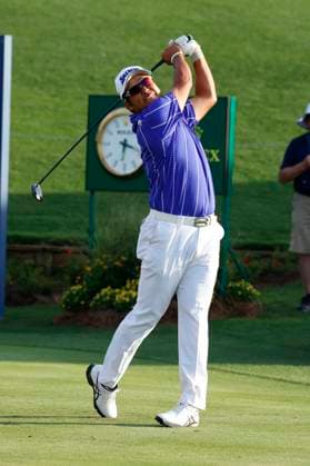PONTE VEDRA BEACH, FL - MARCH 14: PGA, Golf Herren golfer Hideki Matsuyama hits his tee shot on the 18th hole during The Players Championship on March 14, 2024, at TPC Sawgrass in Ponte Vedra Beach, Florida. (Photo by Brian Spurlock Icon Sportswire) GOLF: MAR 14 PGA THE PLAYERS Championship EDITORIAL USE ONLY Icon240314138