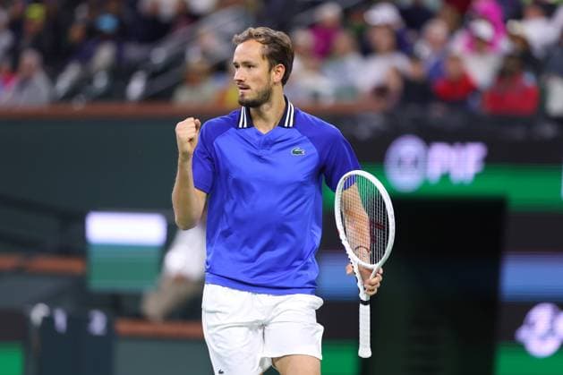 Daniil Medvedev defeated Holger Rune (Den) TENNIS : Indian Wells 2024 - 14 03 2024 AntoineCouvercelle Panoramic 